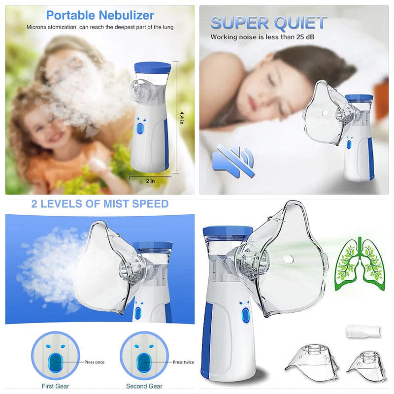 Instant Relief, Anywhere | Silent & Portable Nebulizer