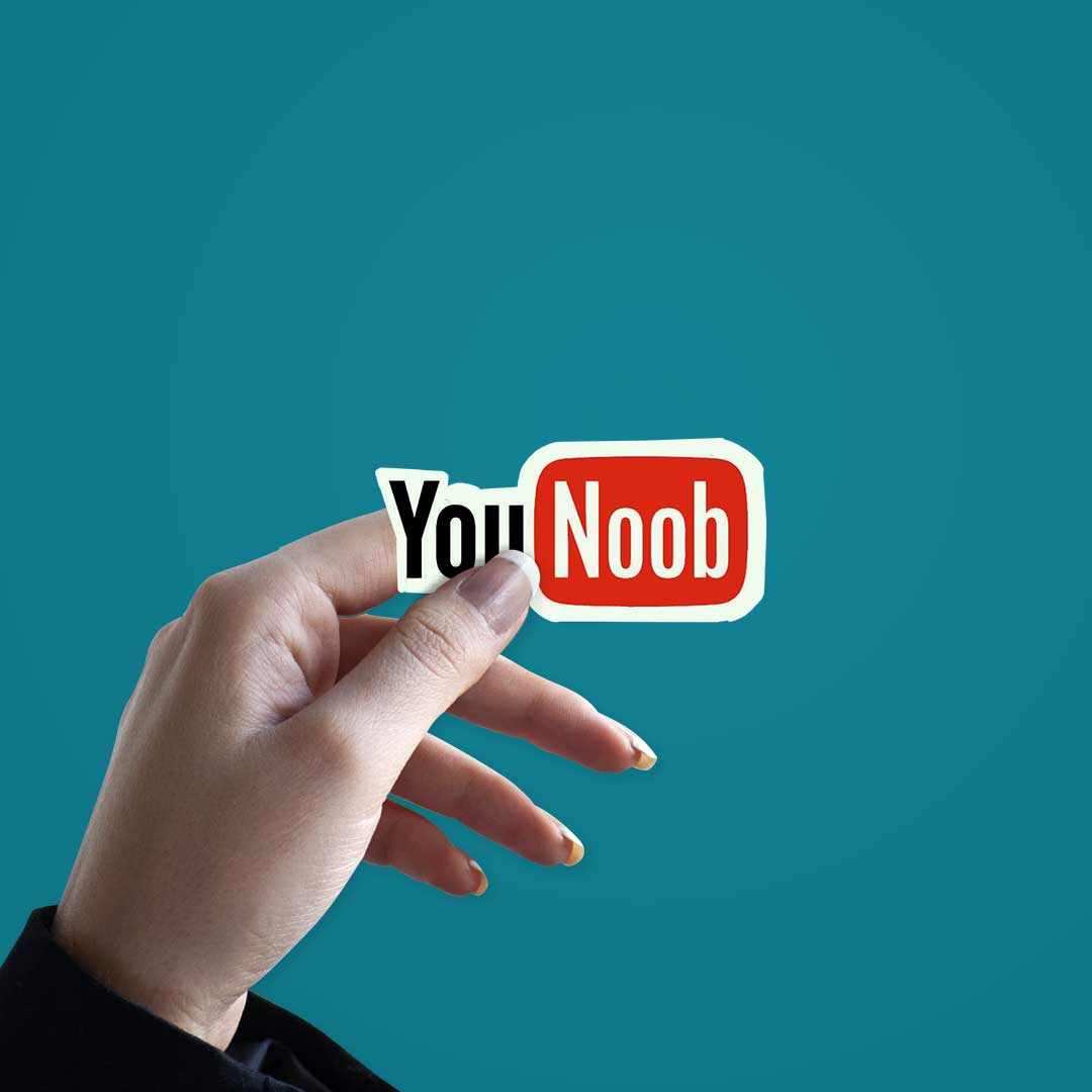you noob Sticker