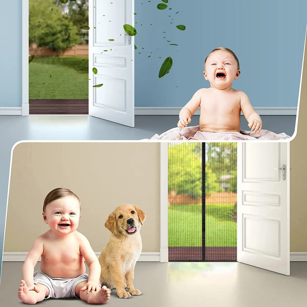 Magnetic Mosquito Screen Door