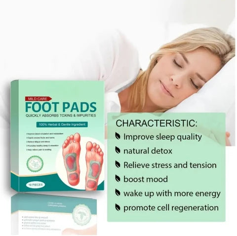🌿 100% Herbal Detox Foot Pads (🔥 Buy 1 Get 3 FREE | 1 Box = 20 Patches 👣)