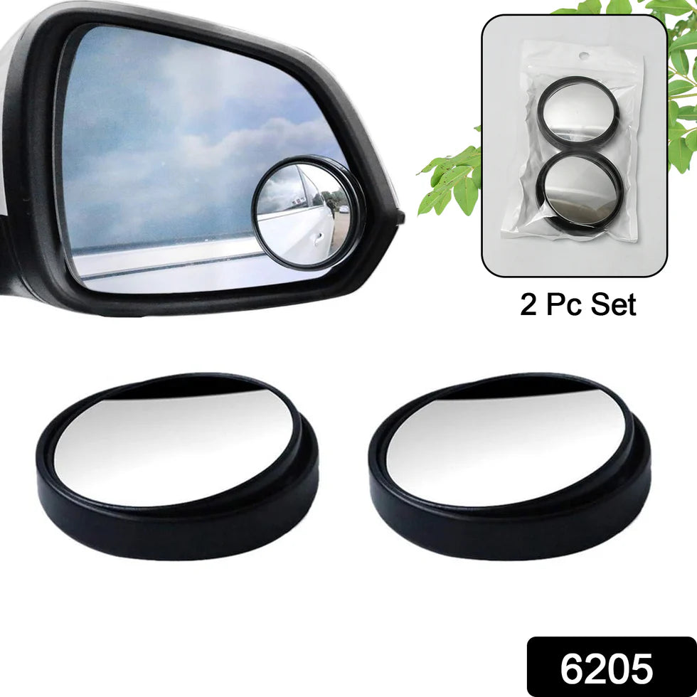 360° Blind Spot Convex Rear View Mirrors Combo