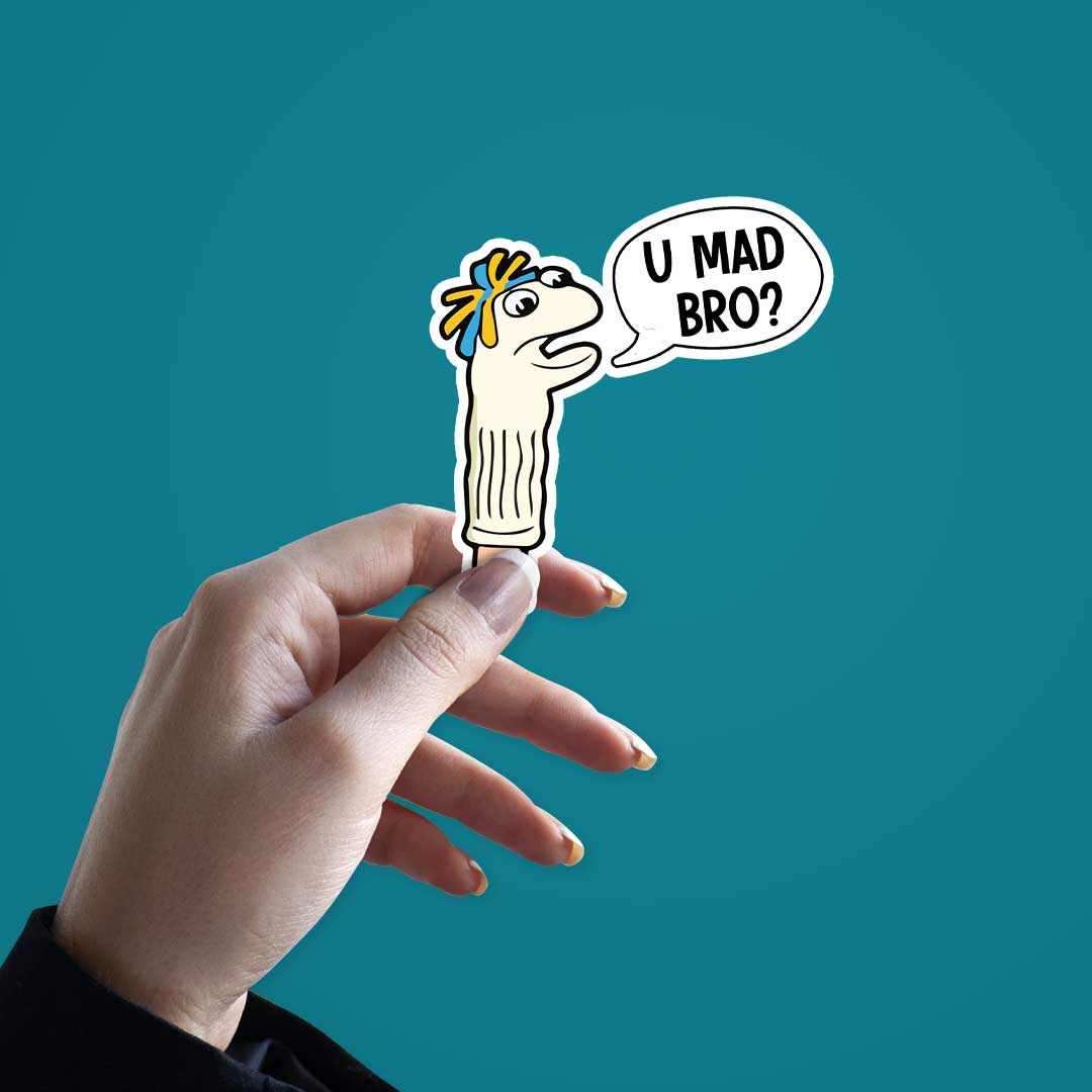 You mad bro? sticker