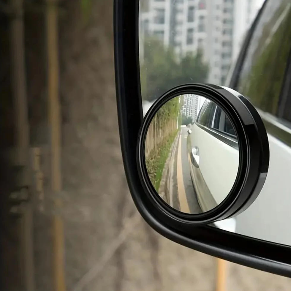 360° Blind Spot Convex Rear View Mirrors Combo