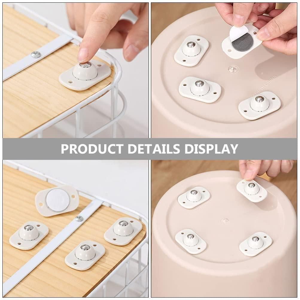 360° Adhesive Mini Swivel Wheels