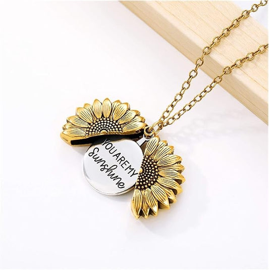 Sunflower necklace