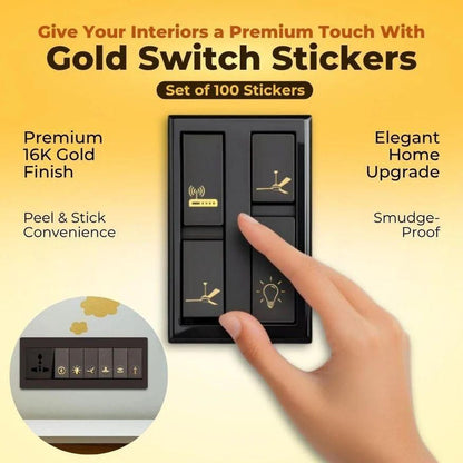 Gold Switch Stickers - Must Have