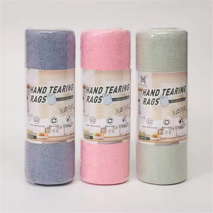 Reusable Microfiber Cleaning Cloth Roll (50 PCS)