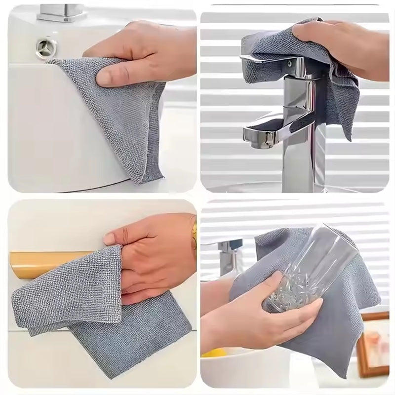 Reusable Microfiber Cleaning Cloth Roll (50 PCS)