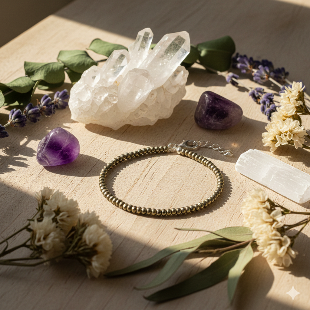 Pyrite Anklet