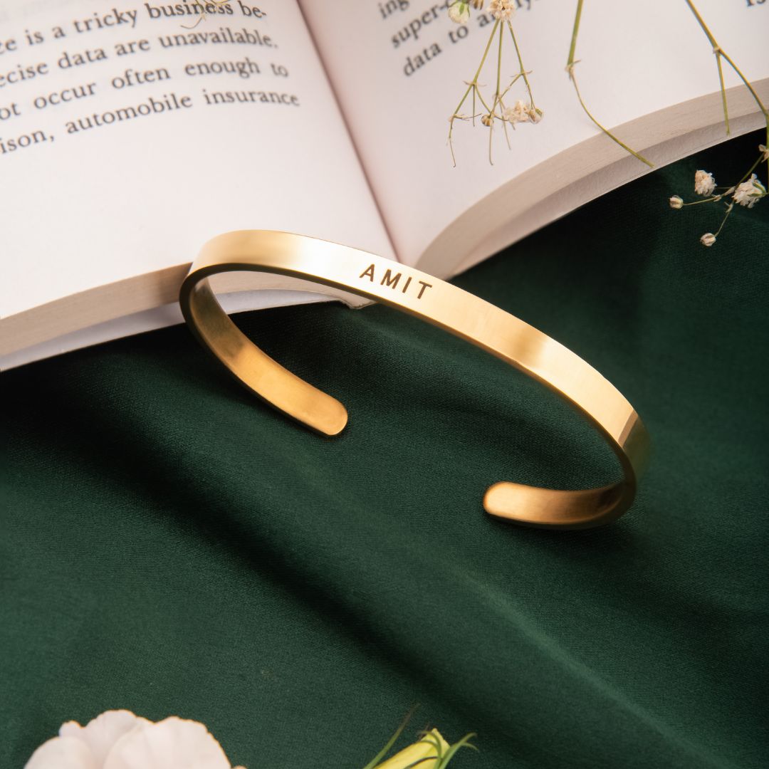 Personalised Men's Bracelet - Custom Engraved Gift