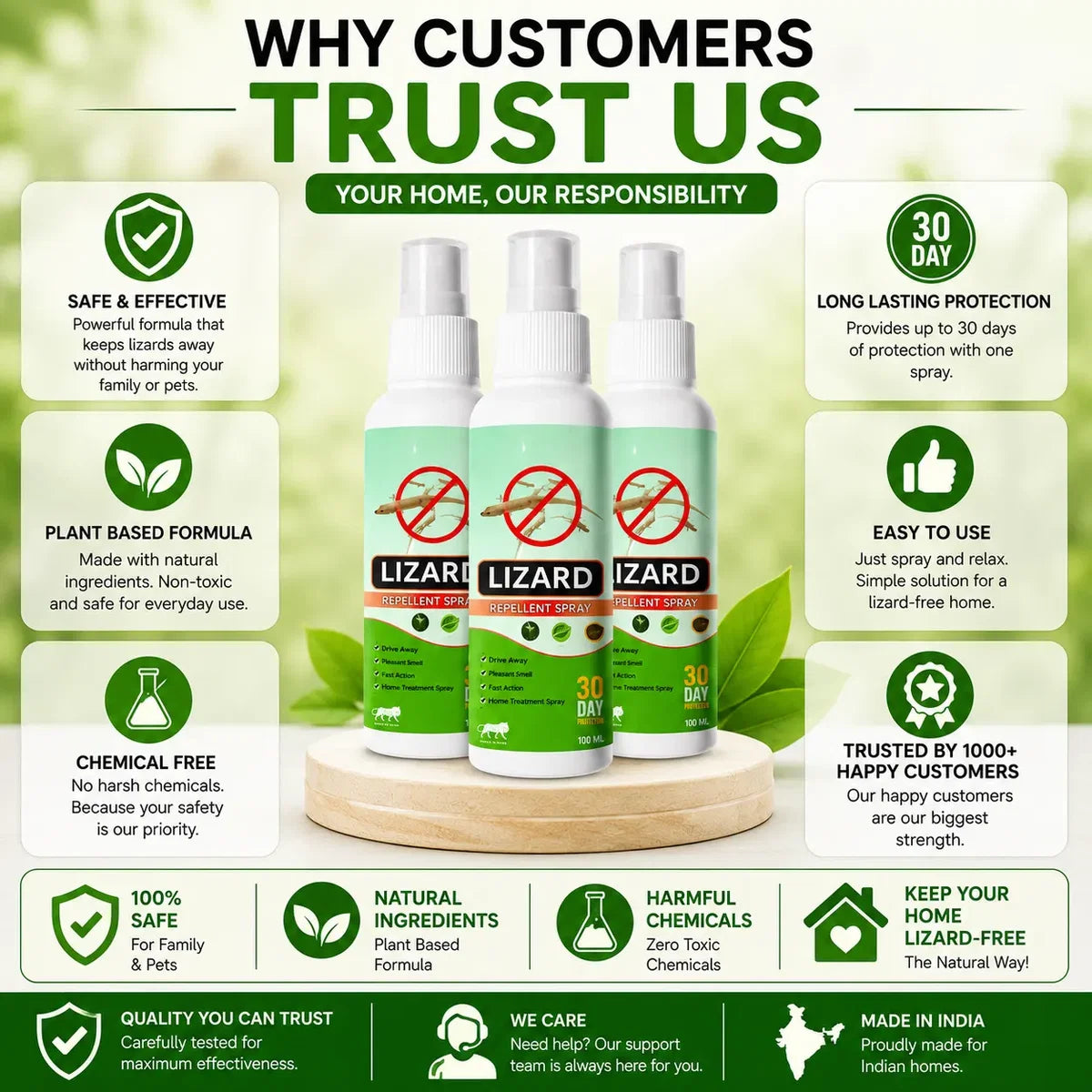 Herbal Lizard Repellent Spray