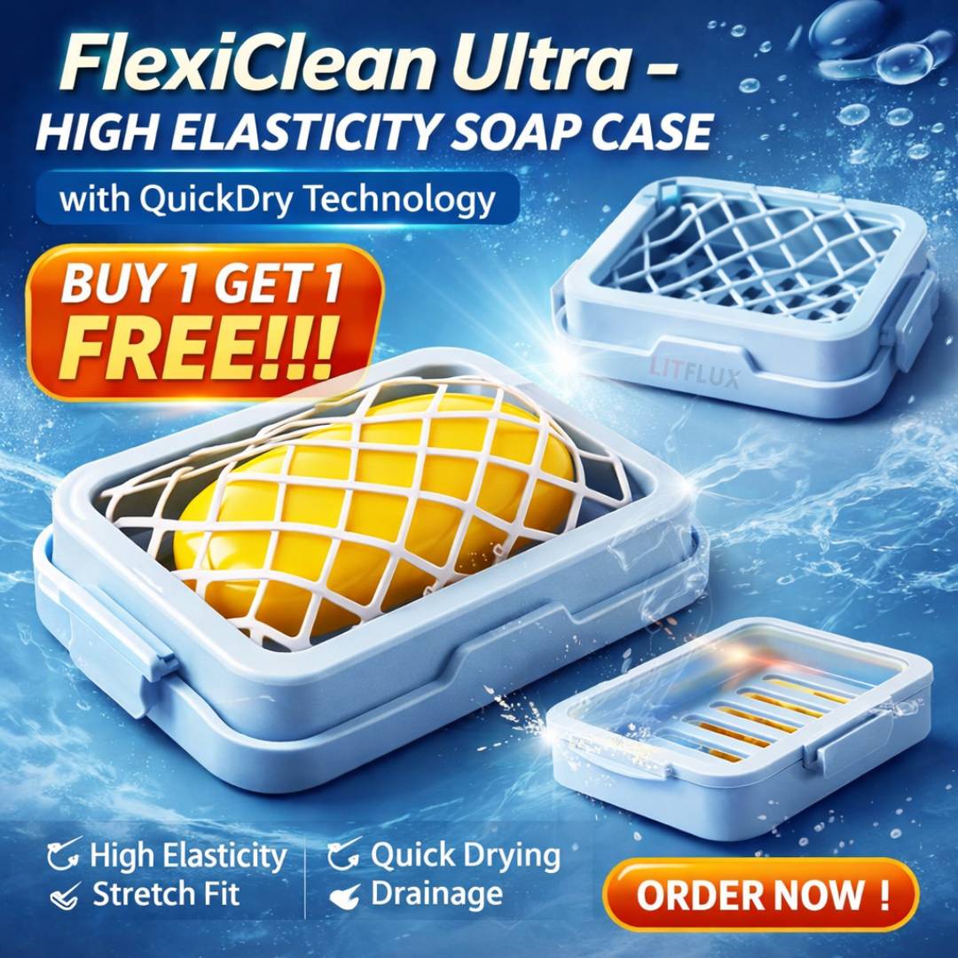 FlexiClean Soap Case with QuickDry Technology (Buy 1 Get 1 FREE)