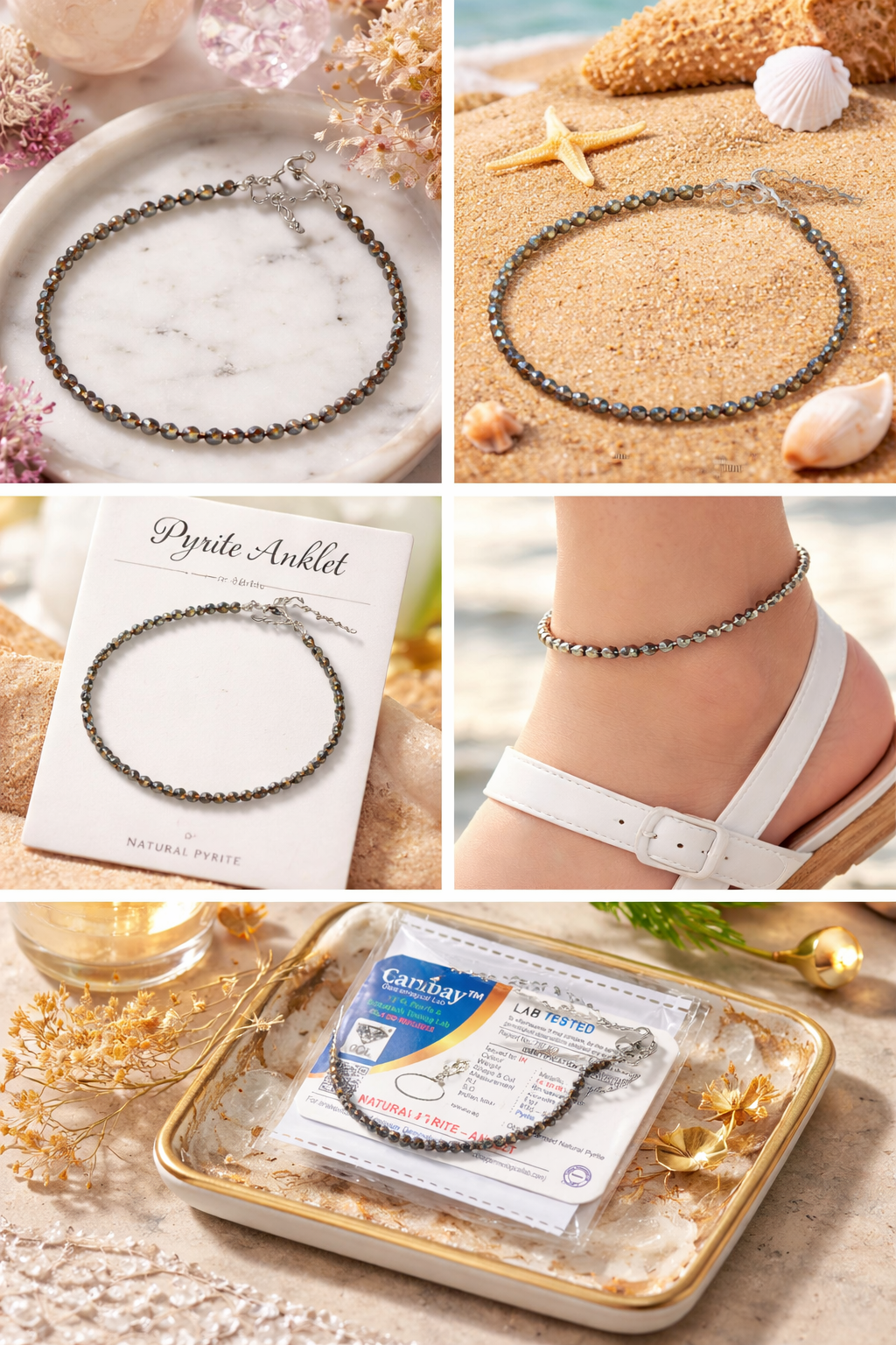 Pyrite Anklet