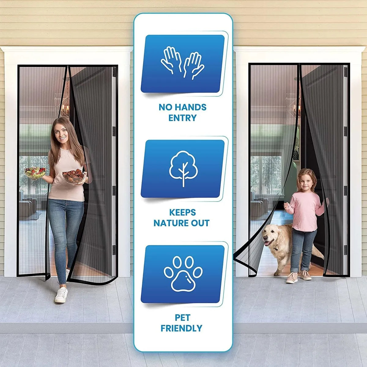 Magnetic Mosquito Screen Door