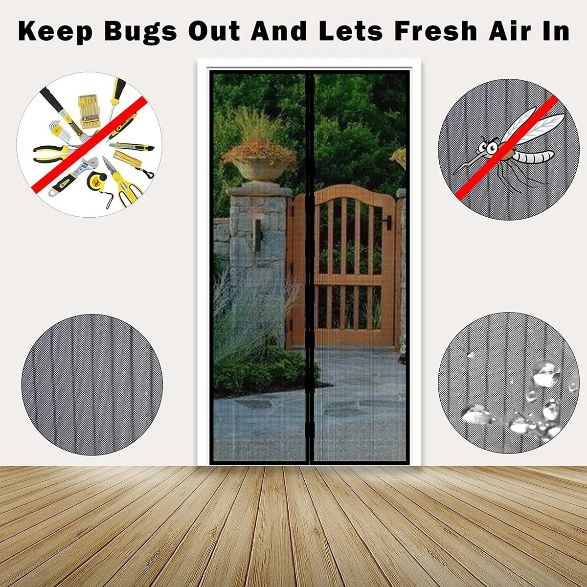 Magnetic Mosquito Screen Door