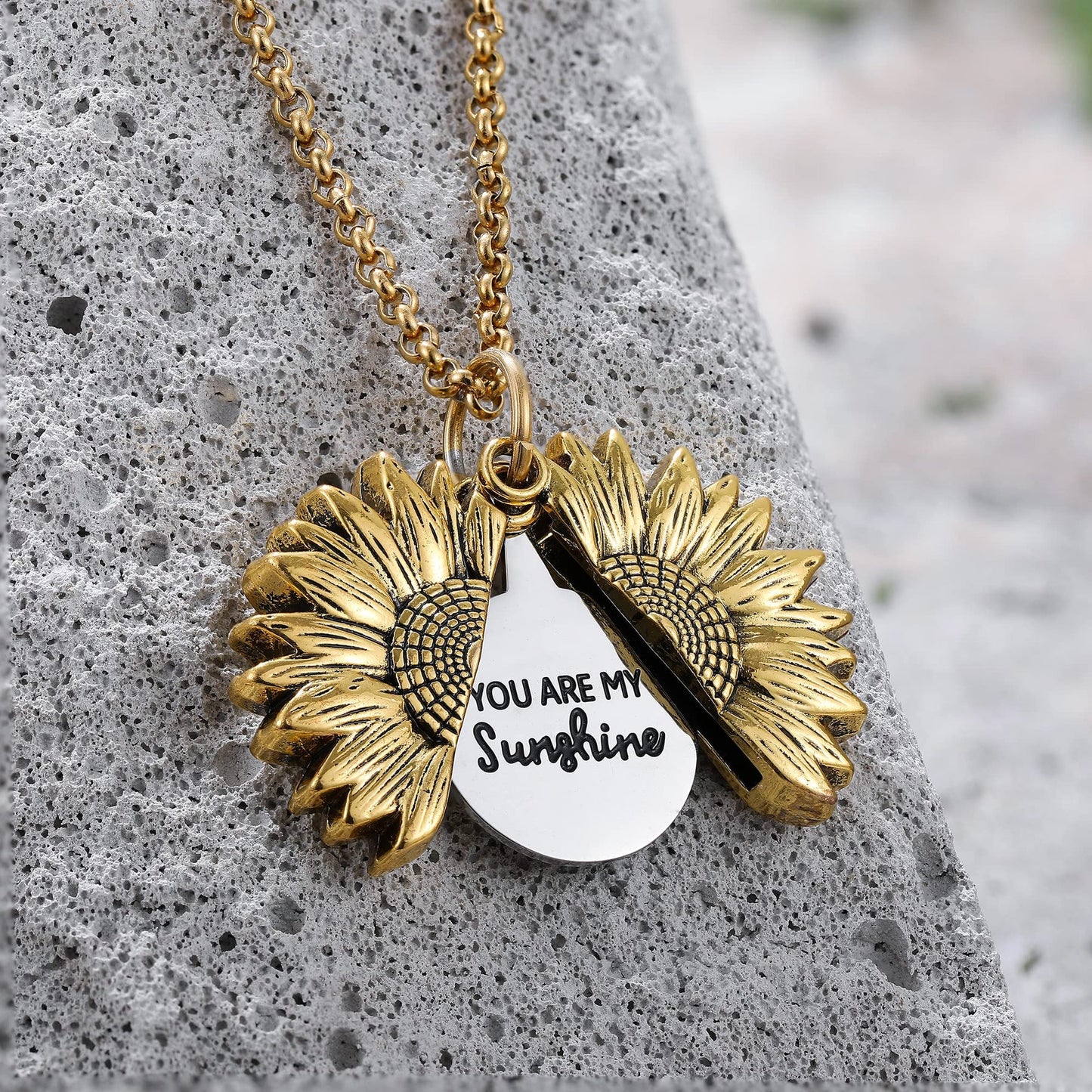 Sunflower necklace