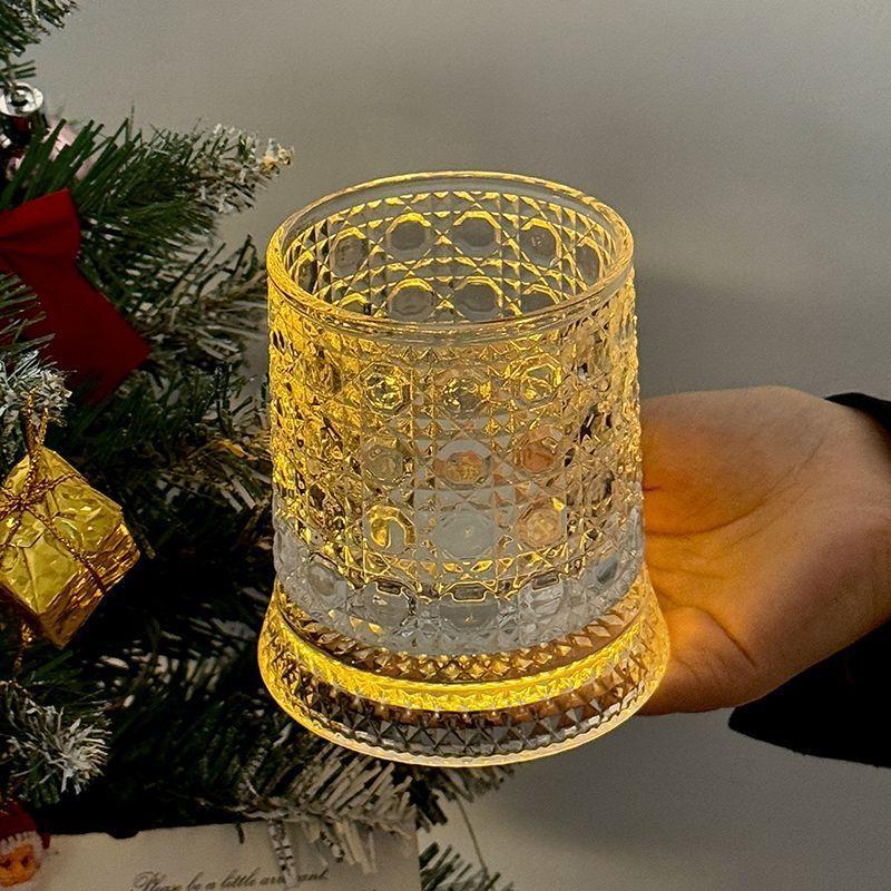 Premium Rotating Base Whiskey Glass