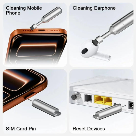 2-in-1 Phone SIM Ejector & Cleaning Tool