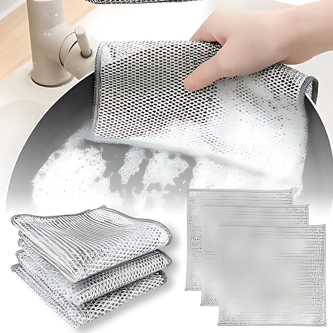 Multipurpose Wire Dishwash Cloths (Pack Of 6)