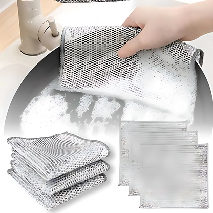 Multipurpose Wire Dishwash Cloths (Pack Of 6)