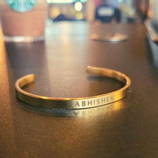 Personalised Men's Bracelet - Custom Engraved Gift