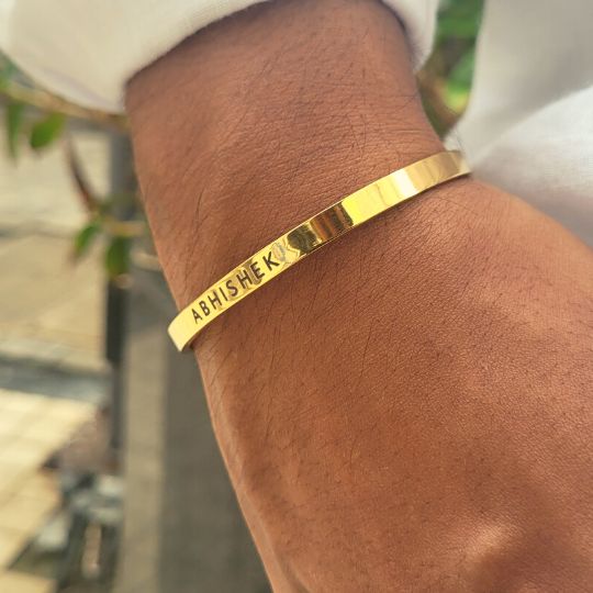 Personalised Men's Bracelet - Custom Engraved Gift