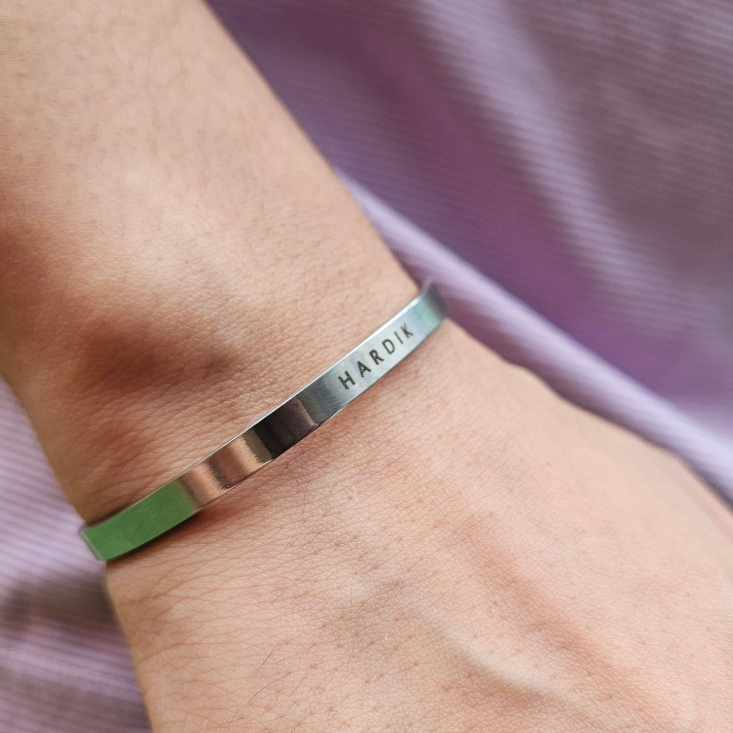 Personalised Men's Bracelet - Custom Engraved Gift
