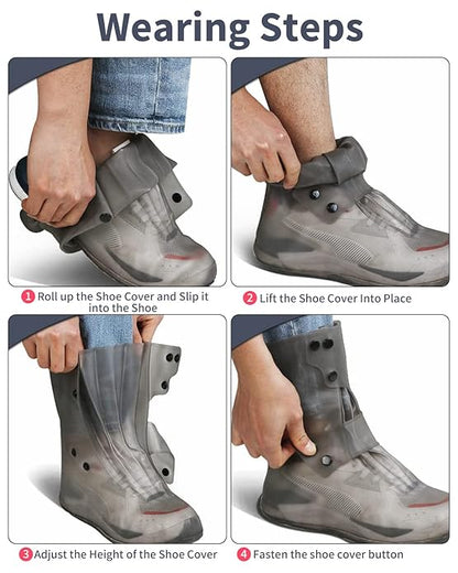 Reusable, Non-Slip, Waterproof Silicone Shoe Cover